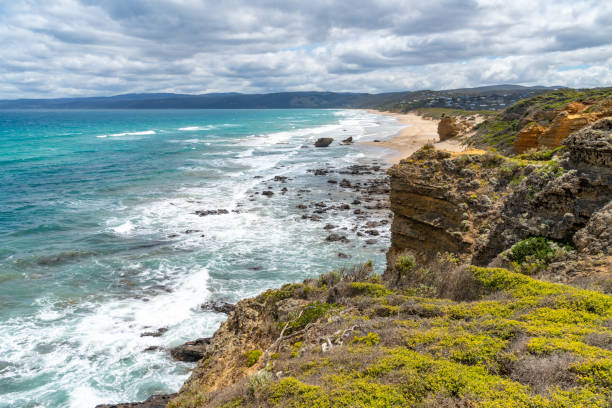 istock Coastline of Split Point, Aireys Inlet, Australia 1269591370