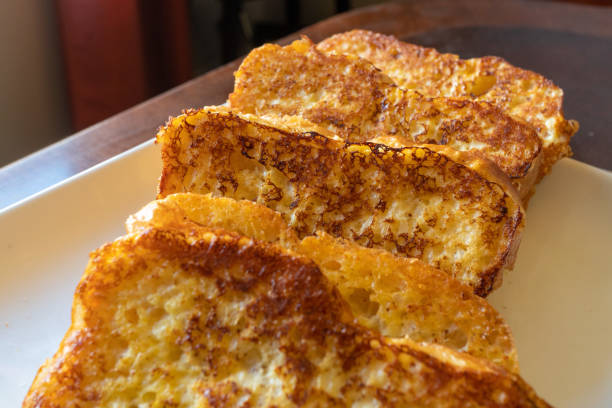 Homemade French Toast Made on Fresh Brioche