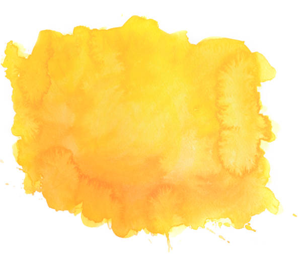 istock Yellow watercolor banner background 1269592496
