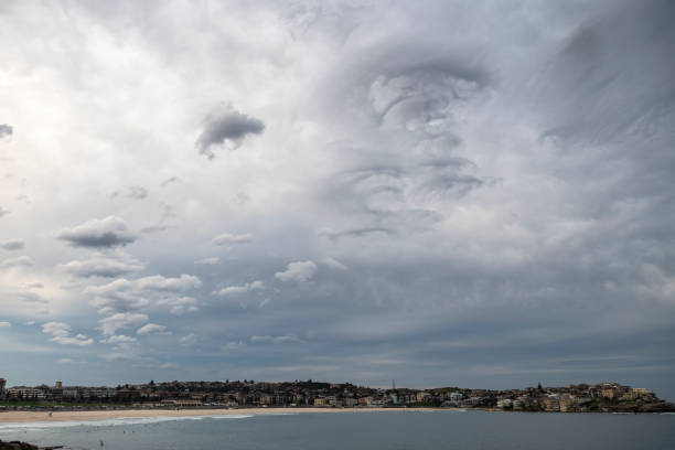 Beautiful clouds over the ocean, Sydney Australia