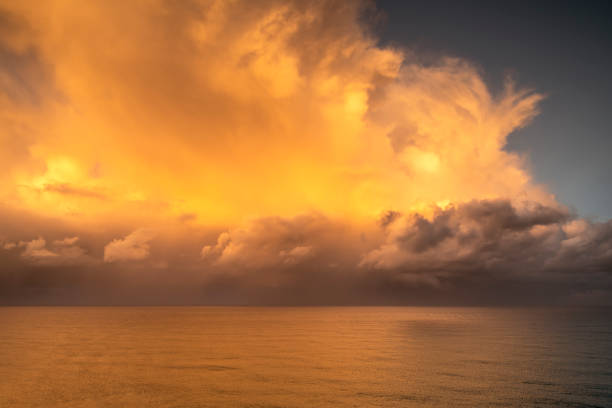 Beautiful clouds over the ocean, Sydney Australia