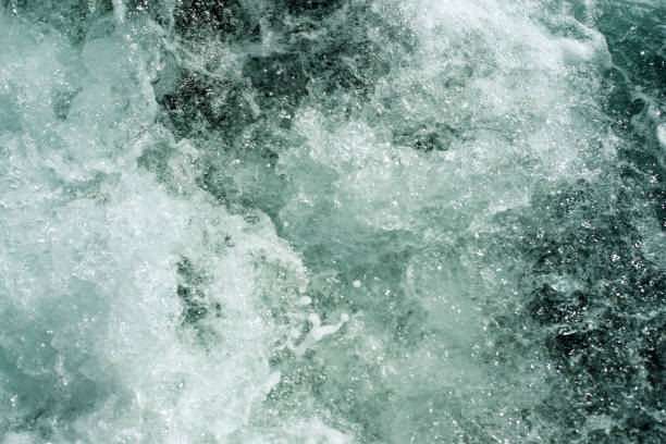 istock Boiling and foaming sea top view 1269603531