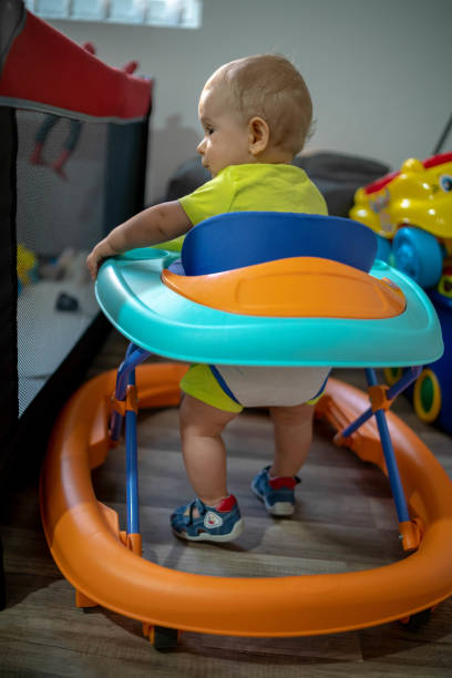 istock Baby in baby walker 1269615402