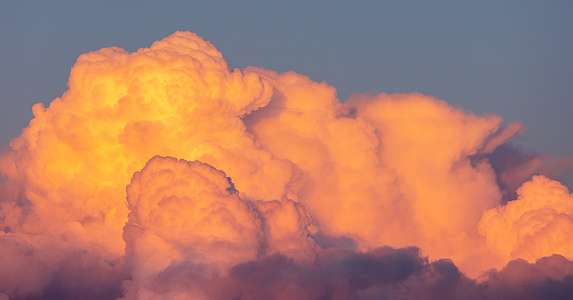 Big Fluffy Clouds reflecting the sunset, NSW, Australia