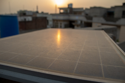 Solar panel is full of dust it reduce its efficiency