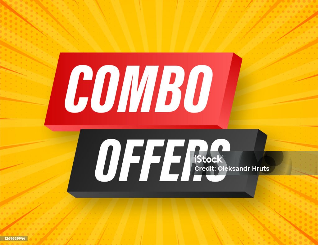 Combo Offers Banner Design On White Background Vector Stock Illustration  Stock Illustration - Download Image Now - iStock