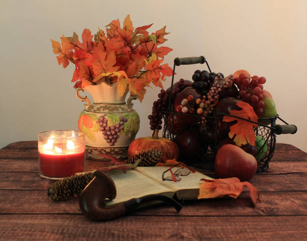 istock Autumn still life photo with leaves 1269641271
