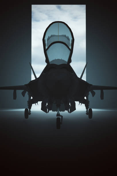 istock Strike Aircraft in a Hanger 1269642601
