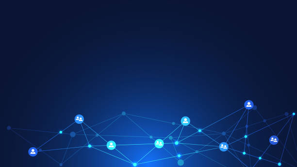 istock Vector illustration of connecting people and communication concept, social network. 1269645003