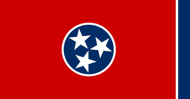 illustrazioni stock, clip art, cartoni animati e icone di tendenza di bandiera nazionale del tennessee, illustrazione vettoriale, vettore di tennessee flag. - british empire immagine