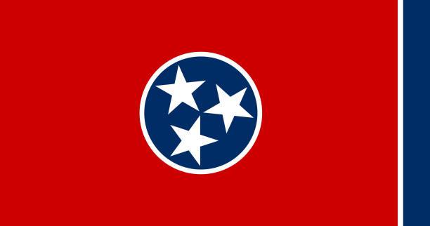 National flag of Tennessee, Vector illustration, Vector of Tennessee Flag. National flag of Tennessee, Vector illustration, Vector of Tennessee Flag. nashville stock illustrations