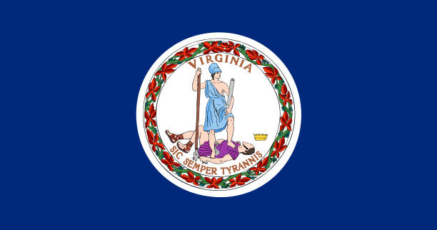 istock National flag of Virginia, Vector illustration, Vector of Virginia Flag. 1269645937