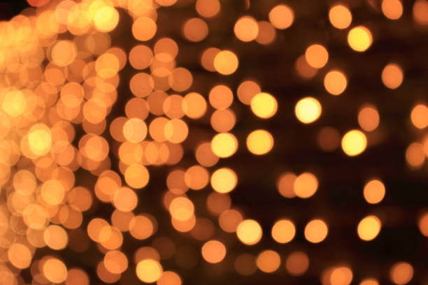 istock Circular bokeh with yellow-orange 1269647988