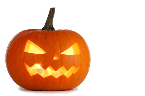istock Halloween Pumpkin isolated on white 1269658052