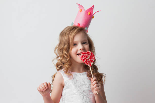 istock Candy princess girl with lollipop 1269658069