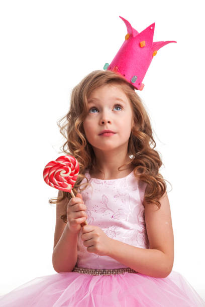 istock Candy princess girl with lollipop 1269658076