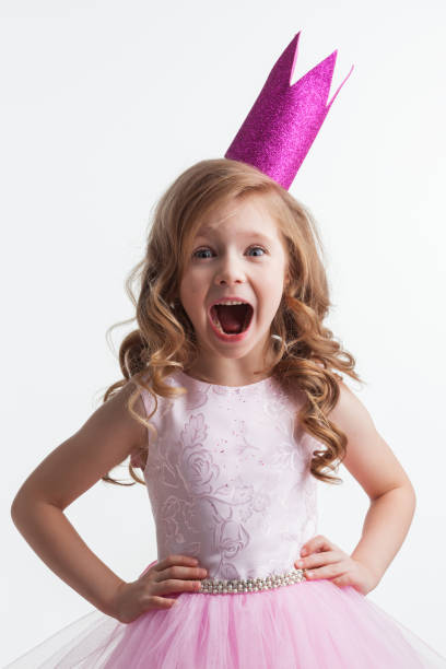 istock Princess girl in crown 1269658104