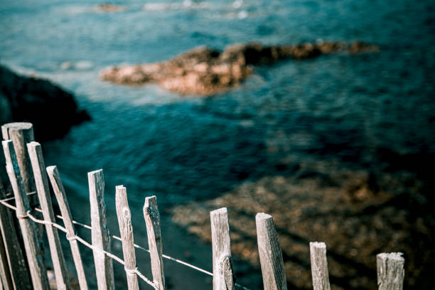 Ganjeolgot sea and wooden fence in Ulsan, Korea