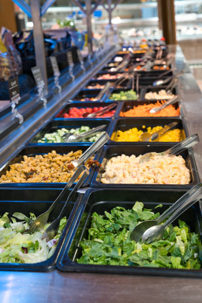 istock Healthy and fresh salad bar 1269667946