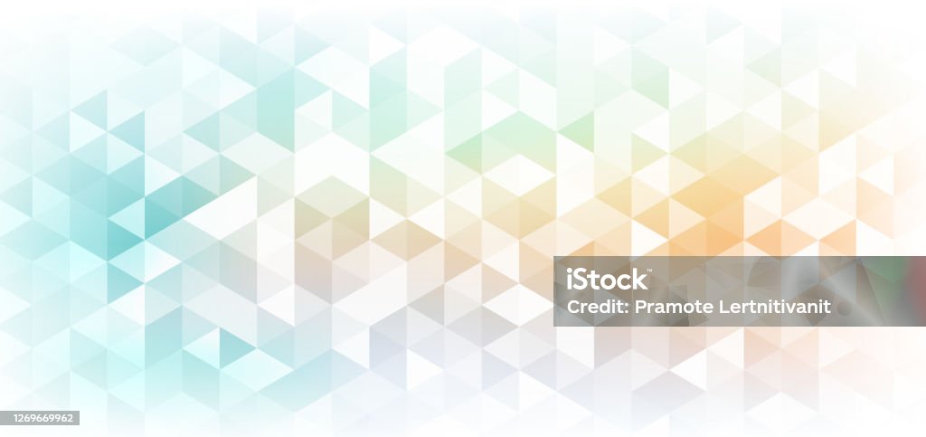 Abstract Banner Web Geometric Hexagon Pattern Light Blue Orange Background  With Space For Your Text Stock Illustration - Download Image Now - iStock