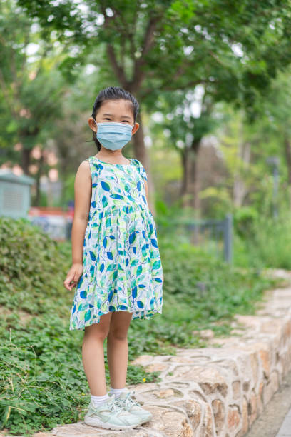 istock Little Girl Wearing a Mask 1269676529