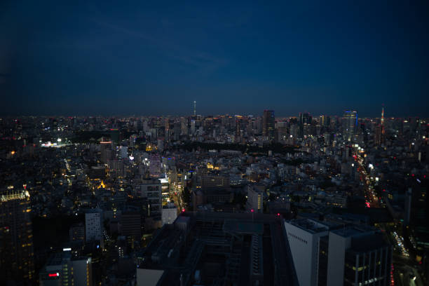 istock Tokyo night landscape from skyscraper 1269676940