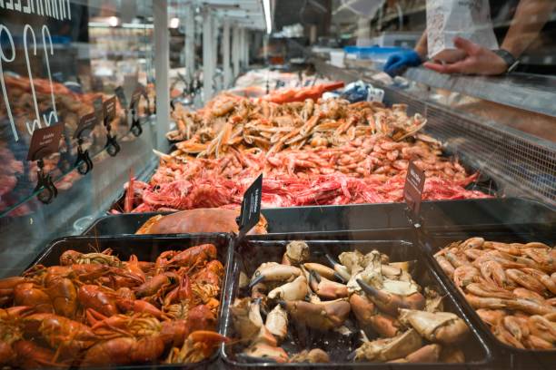 istock Fresh crustaceans on the market 1269677619