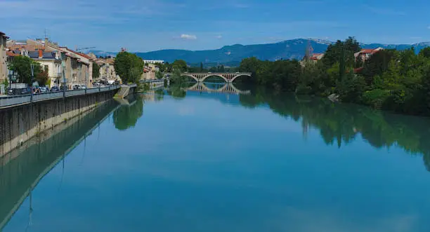 The New Bridge linking Romans-sur-Isere to Bourg de Peage in Isere