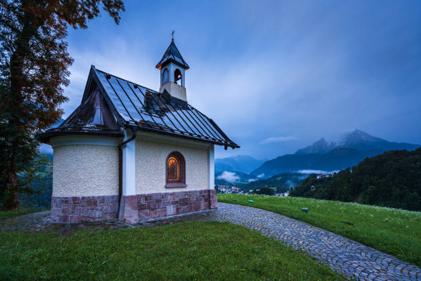 istock Small chapel with the Watzmann in the background. 1269680677
