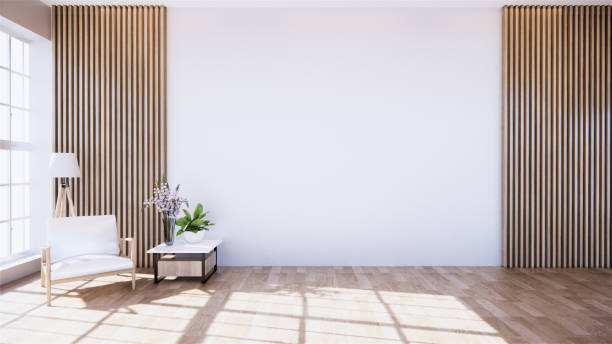 istock A small sofa in the , with light shining from the window.3D rendering 1269682598
