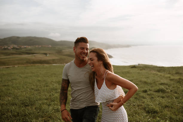 istock Portrait of a young couple having fun 1269682889