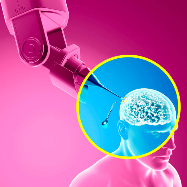 istock Link, neuralink, new artificial intelligence technology that allows you to connect to the human brain 1269688114