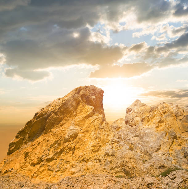 istock closeup mountain ridge at the dramatic sunset 1269688731