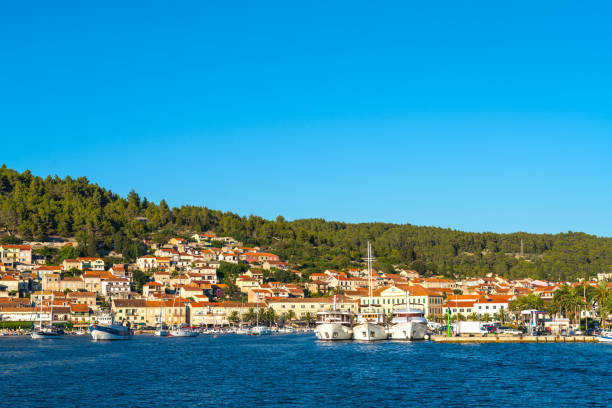 istock Vela Luka town, view into land, Korcula island 1269688769