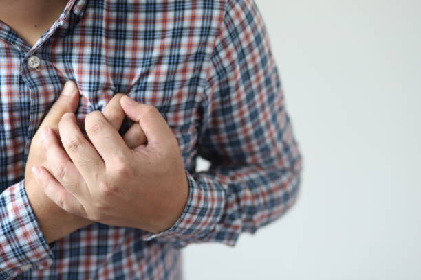 istock concept healthcare. man having heart attack. 1269691848