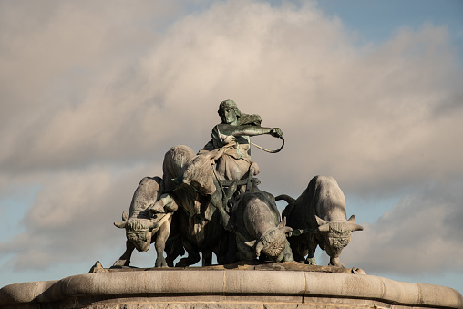 Fountain depicting the Norse goddess Gefjon in Copenhagen