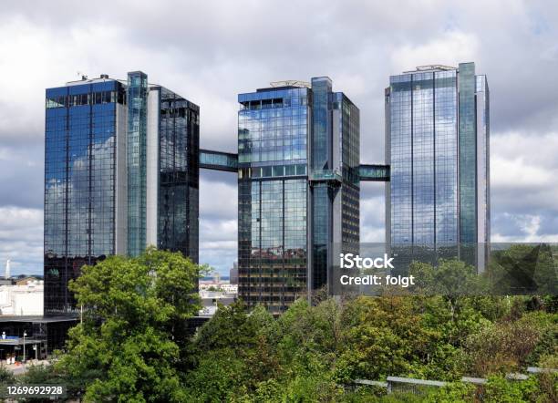 View To Gothia Towers Goteborg Stock Photo - Download Image Now - Tower, Sweden, Gothenburg