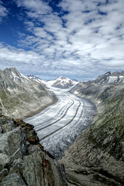 glaciar aletsch - aletsch glacier fotografías e imágenes de stock