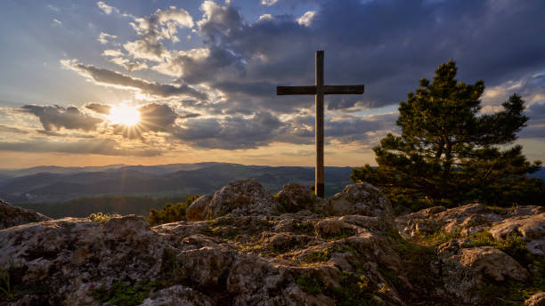 istock summit cross at sunset mount Peilstein Austria 1269695070