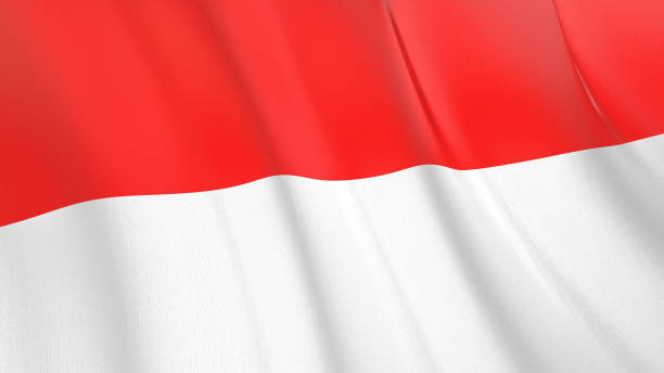 istock The flag ofIndonesia3D illustration. 1269701620