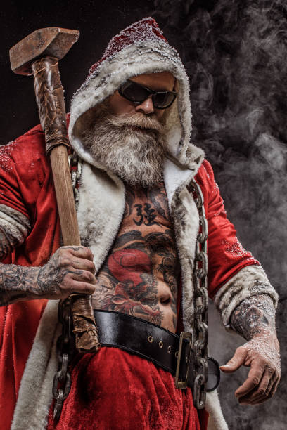 istock Bad Santa Claus Portrait 1269701632