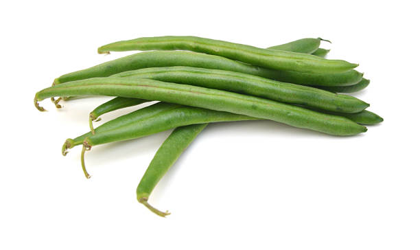 istock Green beans isolated on a white background 1269701636