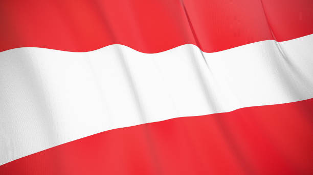 istock The flag ofAustria3D illustration. 1269701949