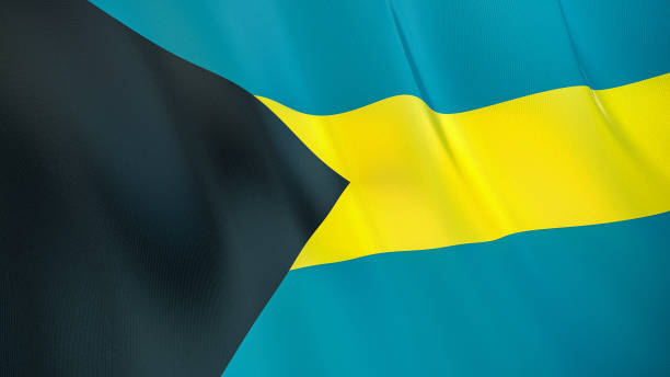 istock The flag ofBahamas3D illustration. 1269702347