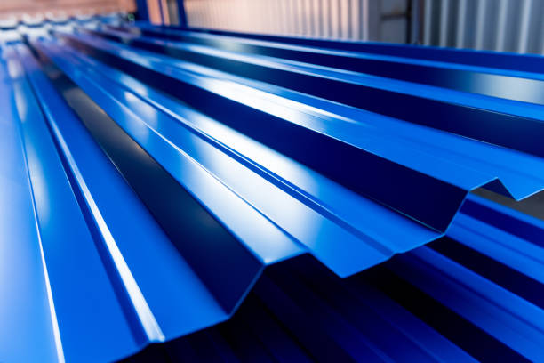 istock Metal sheet forming machine at the modern metalwork factory. 1269703148