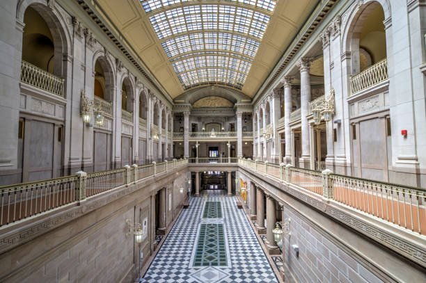 istock Hartford, Connecticut Municipal Building interior view 1269703746