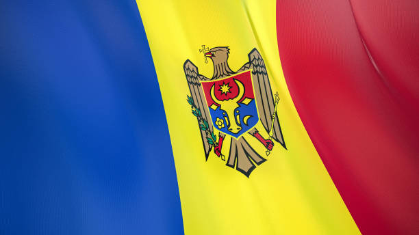 istock The flag of Moldova 3D illustration. 1269704404