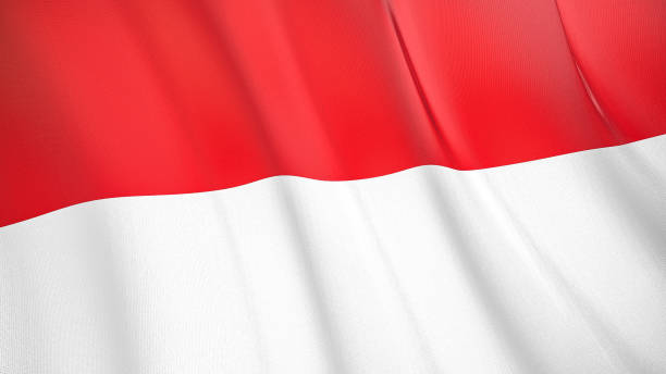 istock The flag of Monaco 3D illustration. 1269704471