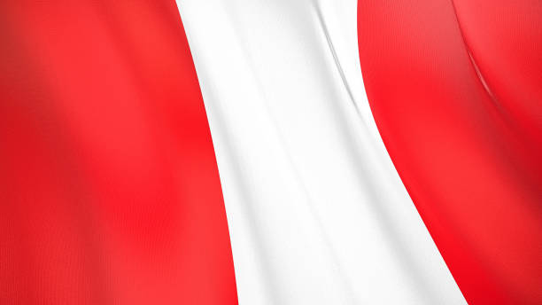 istock The flag of Peru 3D illustration. 1269704538