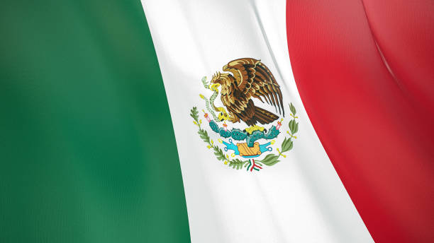 istock The flag of Mexico 3D illustration. 1269704651